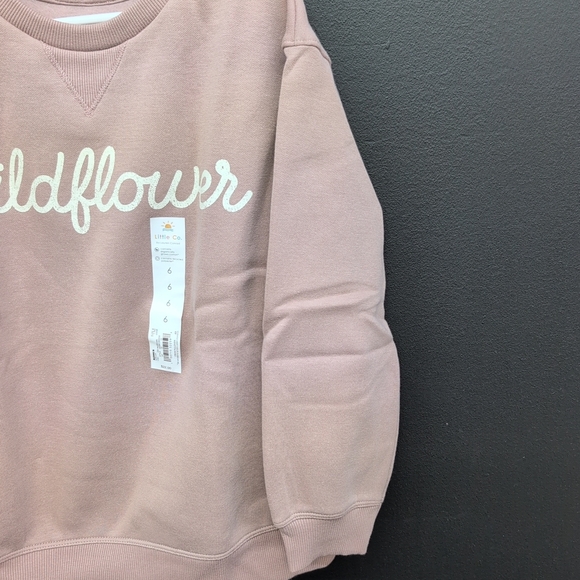Little Co. Wildflower Pink Sweatshirt Size 6 Cozy Pink Pink - Picture 3 of 8